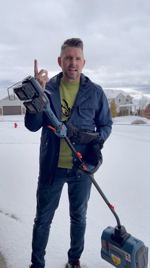 Instagram post by @youngutah for SENIX Tools. Caption reads: [...] with Ease! ❄️ First time using the....