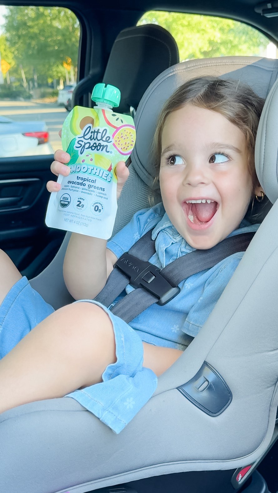 Instagram post by @cheyennedramsey for Little Spoon. Caption reads: POV: You’re 4 and on the ultimate treasure hunt at....