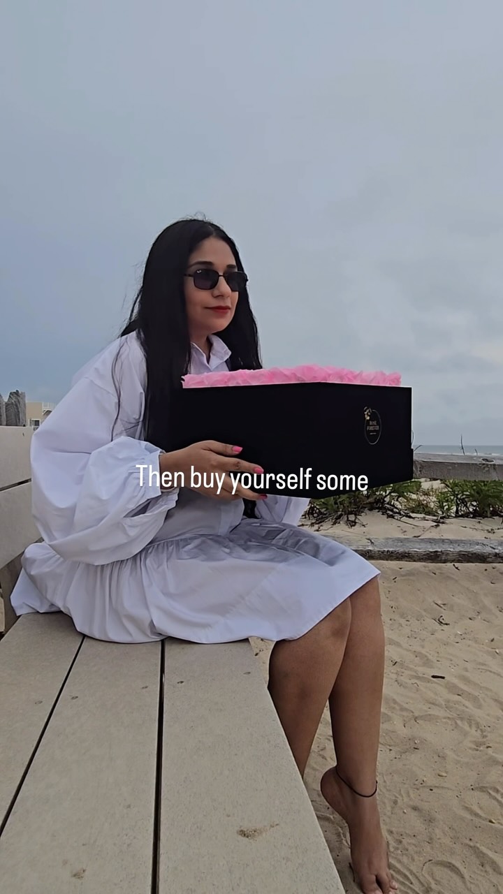 Instagram post by @floridmaven for Rose Forever. Caption reads: When roses are your love language... but this....