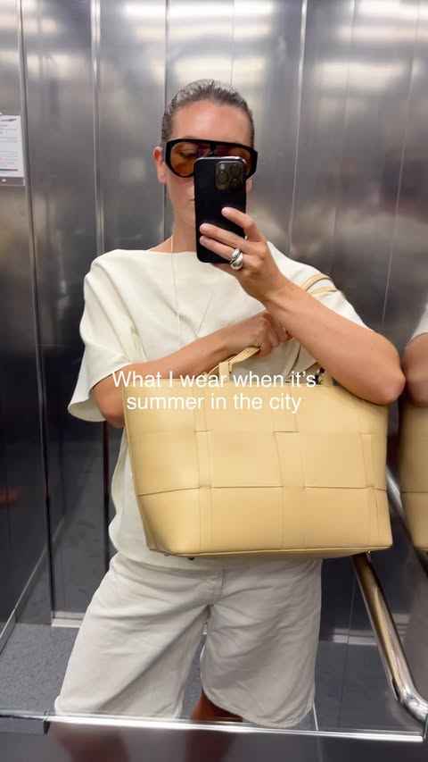 Instagram post by @anna_engstroem for DeMellier. Caption reads: Old outfit - new bag 🌞 Annonce.