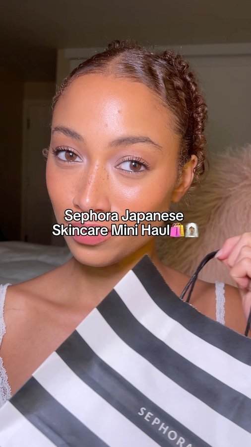Instagram post by @jaylasteinn for DAMDAM. Caption reads: [ad] Sephora Japanese Skincare....