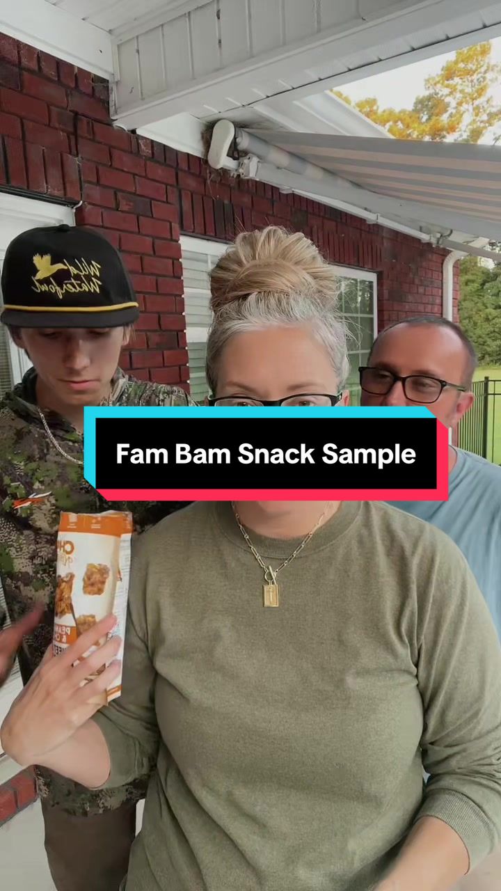 TikTok post by @confidentlykc for Chunk Nibbles. Caption reads: [...] for the snack cabinet. Well done @Chunk....