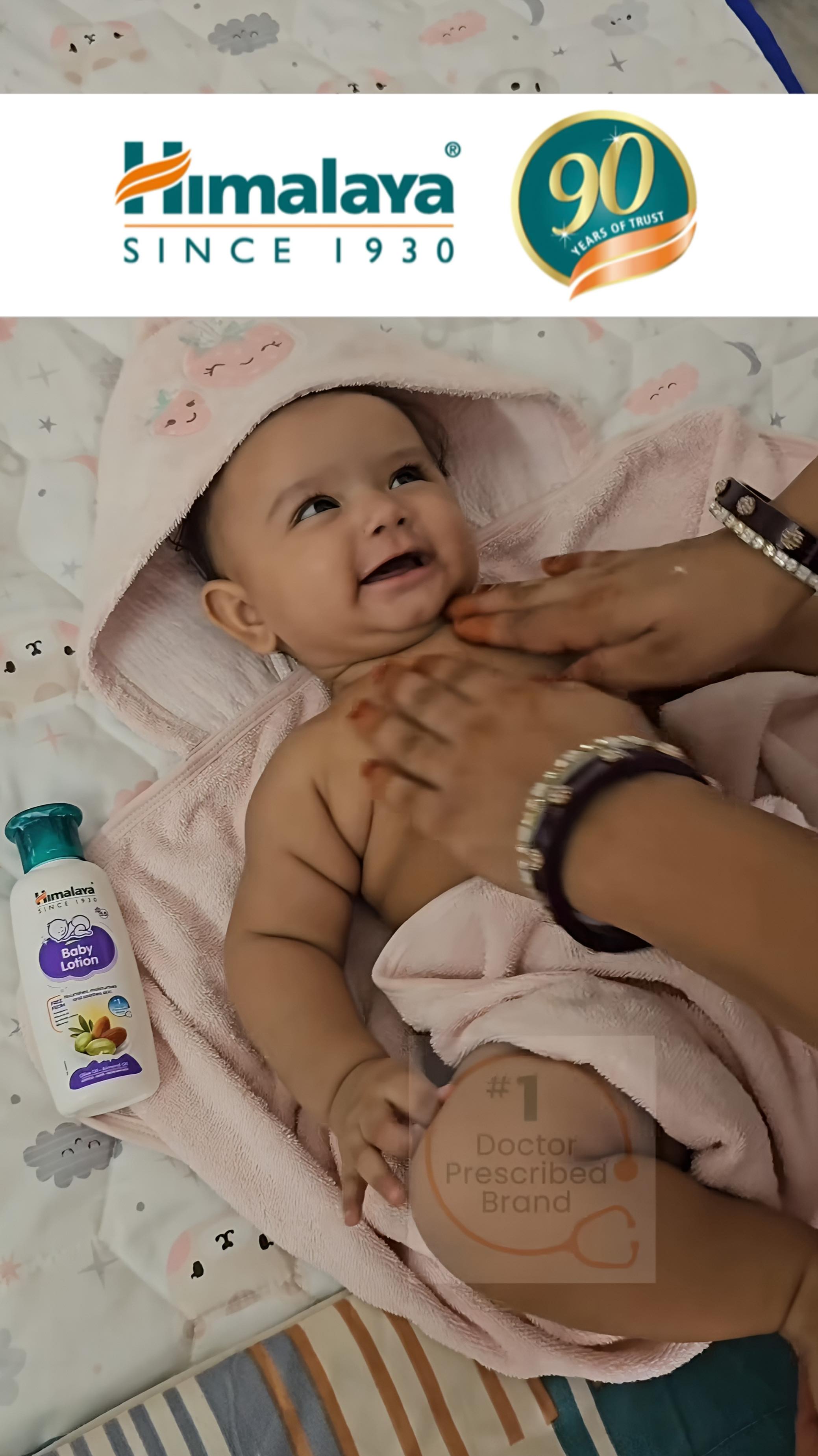 Instagram post by @anu_choudhary_vlogs for Himalaya Babycare. Caption reads: #ad Share this with every new mom out there!....