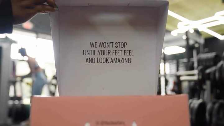 Instagram post by @nonstop_fitbrit for The Shoe Fairy. Caption reads: [...] my official partnership with @theshoefairy_....