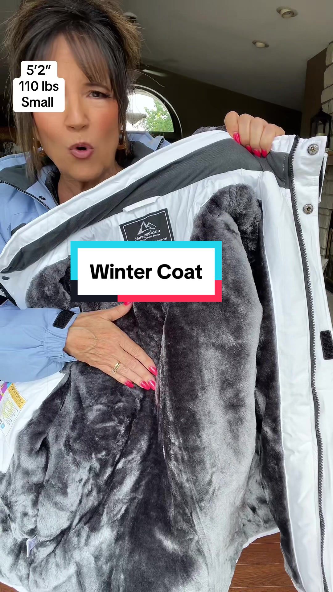 TikTok post by @inspired_by_michelle for MAGCOMSEN. Caption reads: [...] winter jacket you’ve been waiting for!....