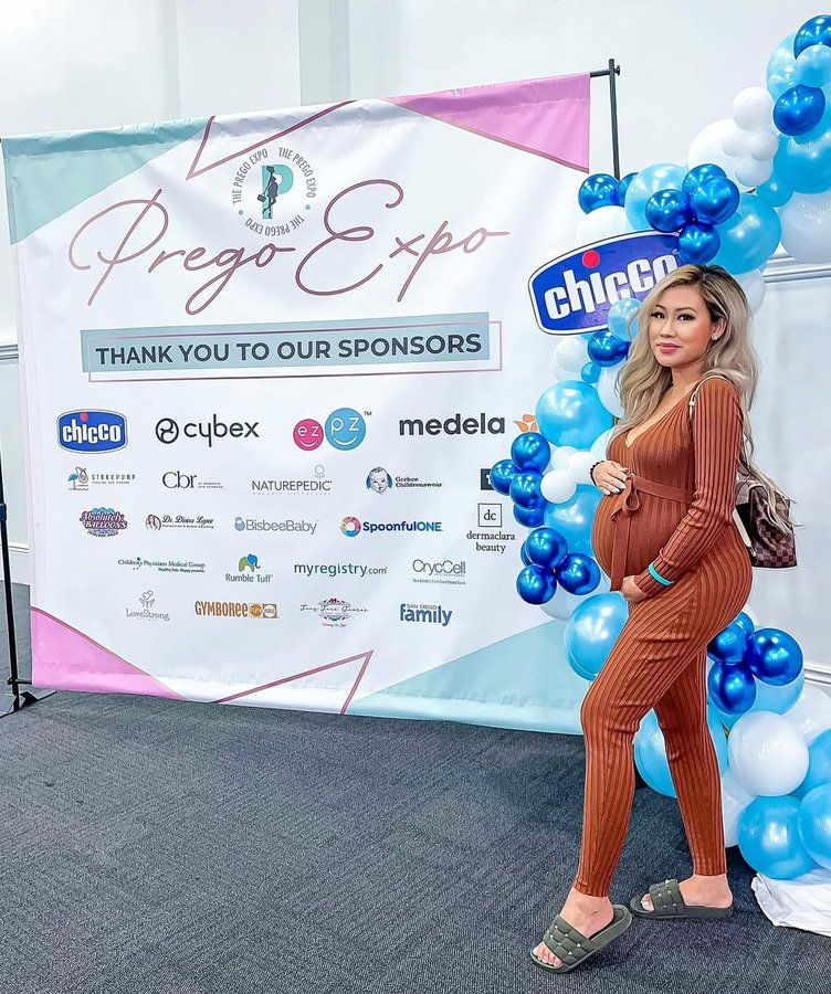 Instagram post by @tiffyspiiice for The Prego Expo. Caption reads: As many tradeshows as I’ve staffed all year for....