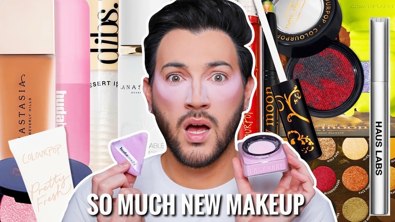 YouTube post by @MannyMua733 for Lilly Lashes. Caption reads: First Testing NEW overhyped makeup of 2025! worth....