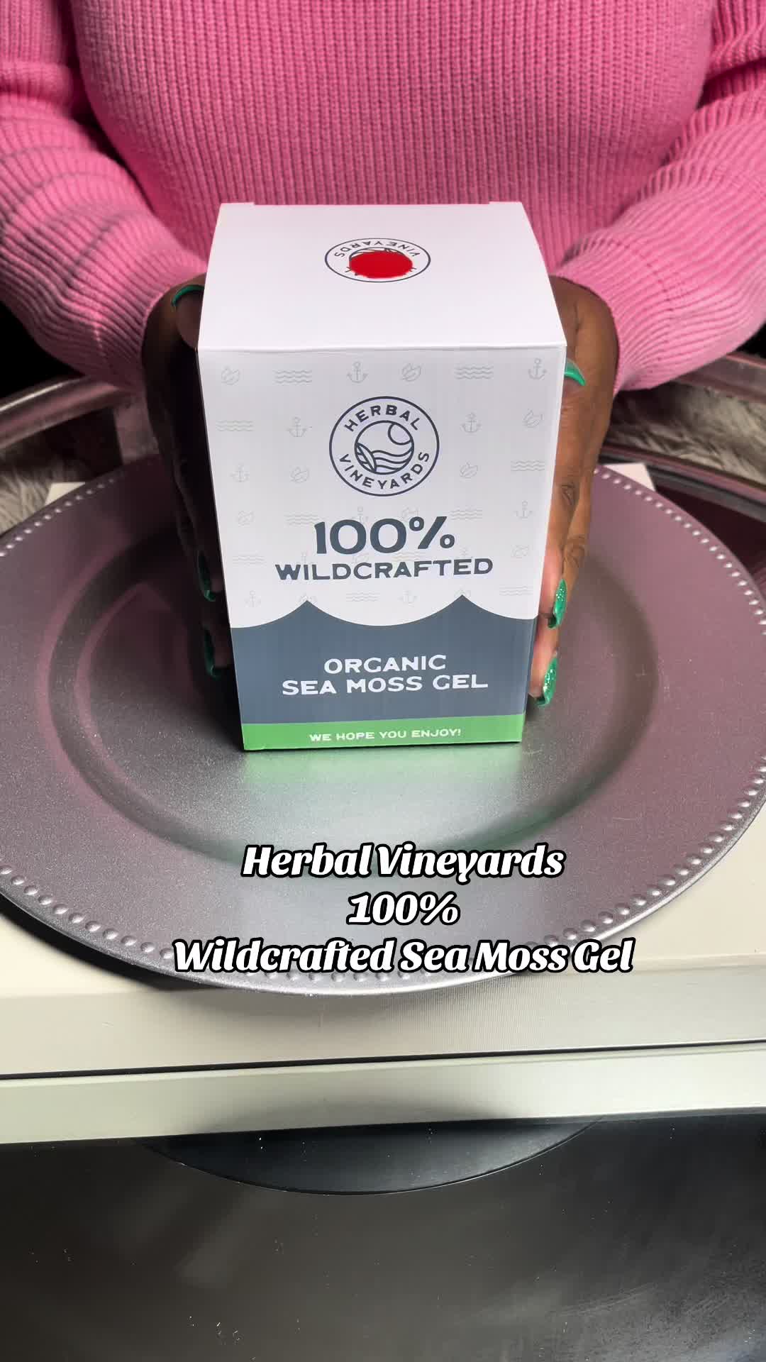 TikTok post by @tiffanysolotraveldiary for Herbal Vineyards. Caption reads: Health is wealth, invest in yourself and your....