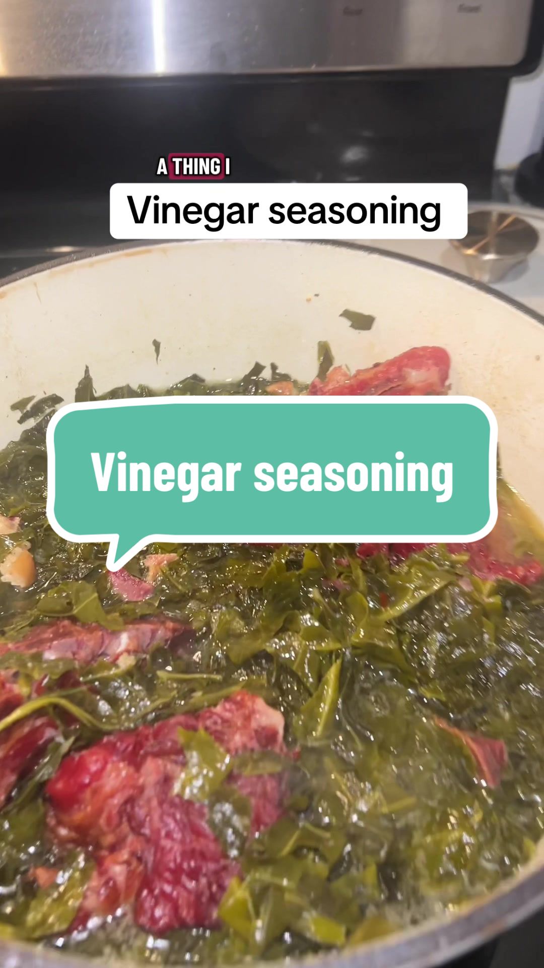 TikTok post by @yesicancan for Pork King Good. Caption reads: You have to try this Vinegar Seasoning in your....