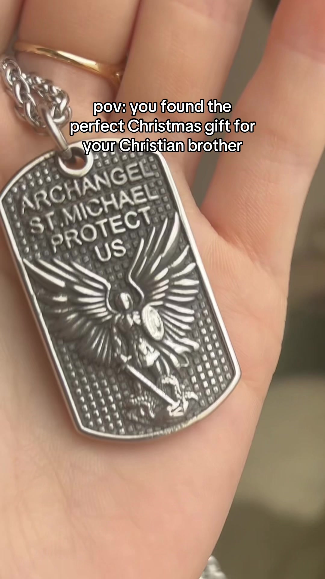 TikTok post by @faithj.com for FaithHeart Jewelry. Caption reads: I had to block him to make this video so he didn’t....