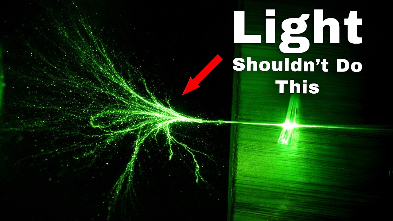 YouTube post by @TheActionLab for BetterHelp. Caption reads: We Just Discovered Why Light Does This.