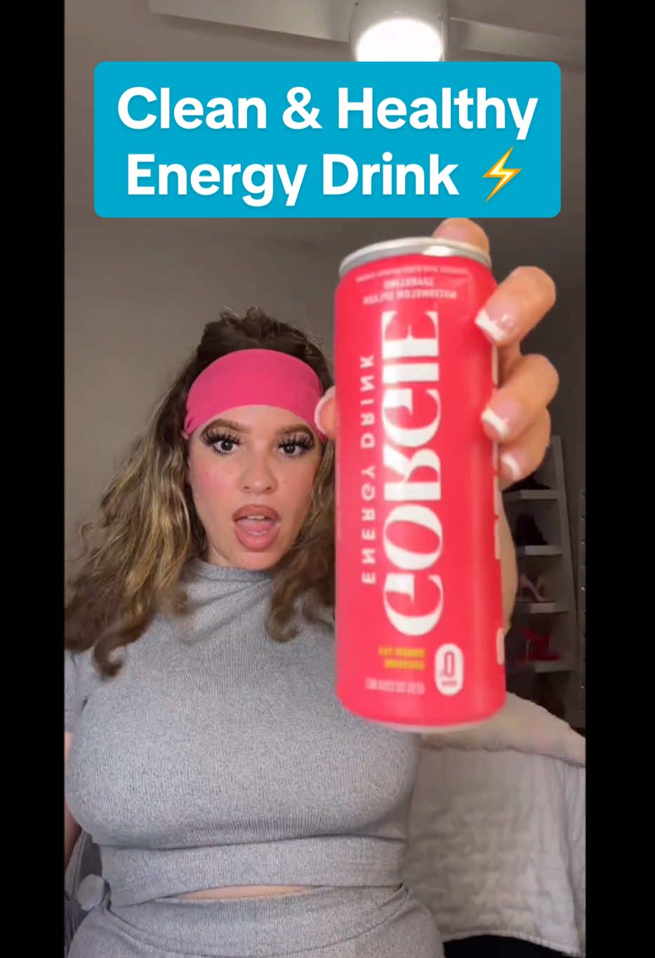 TikTok post by @oohlolo for GORGIE. Caption reads: GORGIE is a clean & healthy Energy [...].