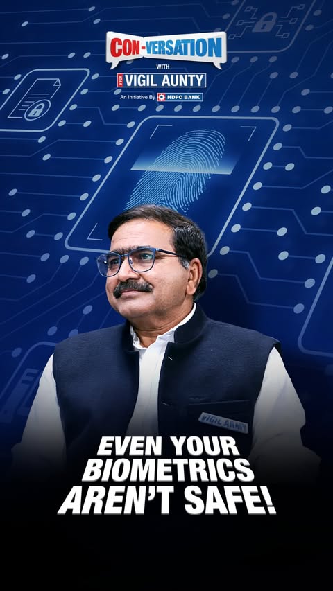 Instagram post by @vforvigilaunty for HDFC Bank. Caption reads: [...] #VigilAunty #HDFCBank.