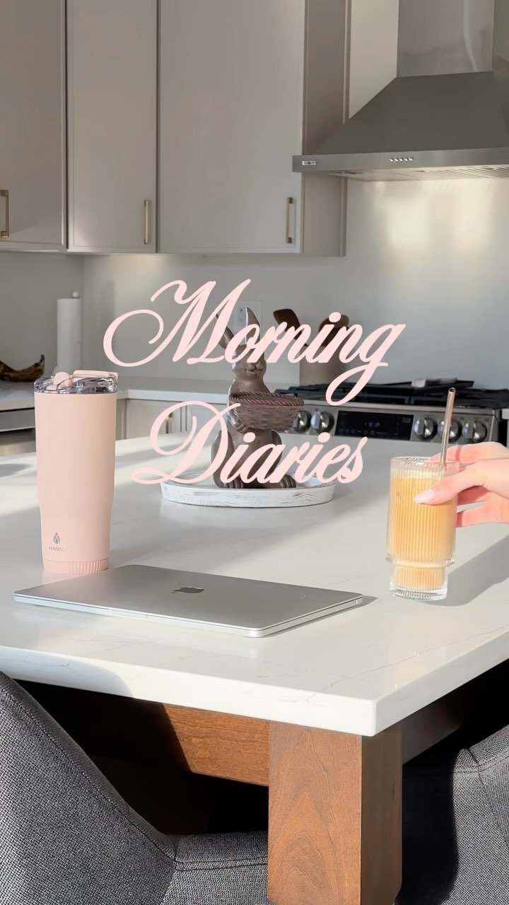 Instagram post by @allysonforrest for Manna Hydration. Caption reads: a little morning routine before my 9-5 ☁️

I....