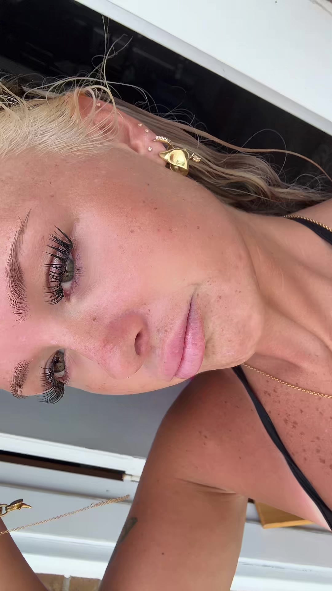 TikTok post by @graciedyerrr.x for KEYYOU SHOP. Caption reads: @KEYYOU OFFICIAL lash map is 16,16,12,12,10.