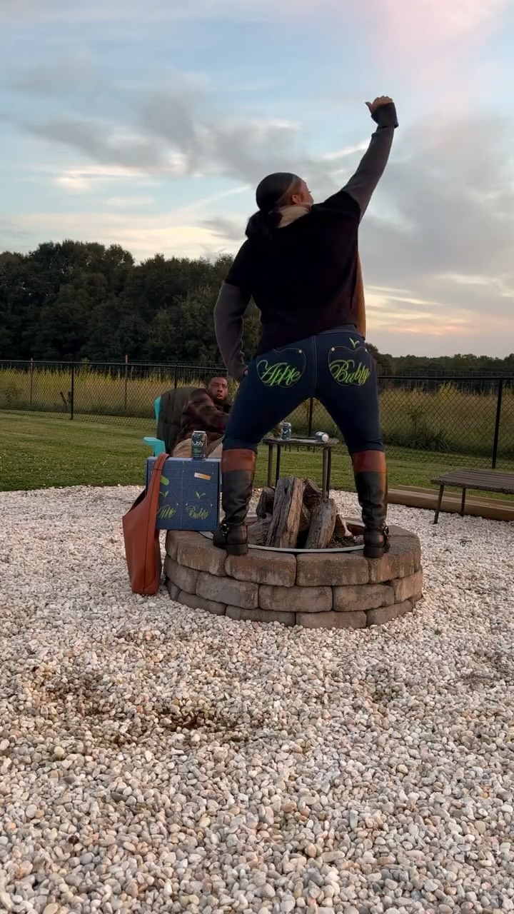 Instagram post by @callmecollins.hdc for bubly. Caption reads: #bublypartner It’s not fall until the apple....