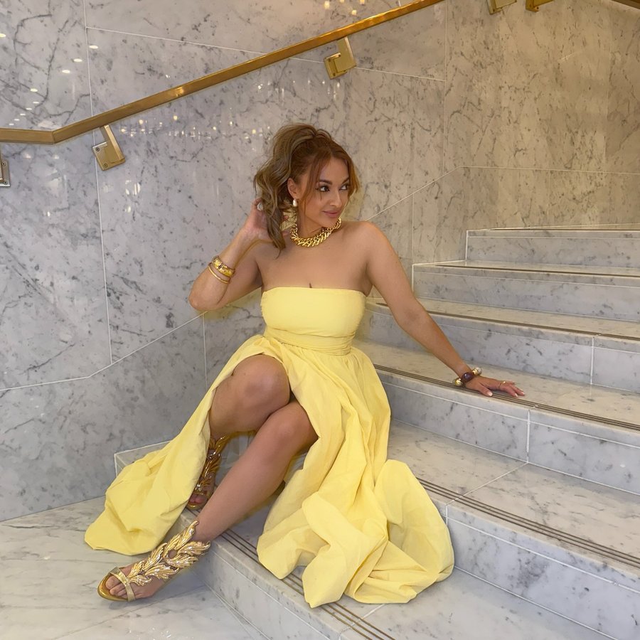 Instagram post by @misschanteller for Sintillate Talent. Caption reads: An evening of glitz & glamour at the....