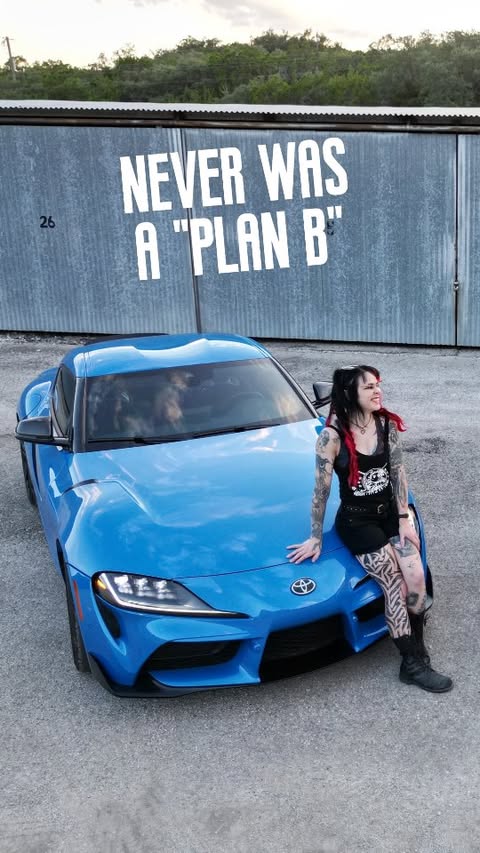 Instagram post by @pistonsandpixiedust for Toyota USA. Caption reads: [...] #A90Supra #motivation #tiktoktrend....