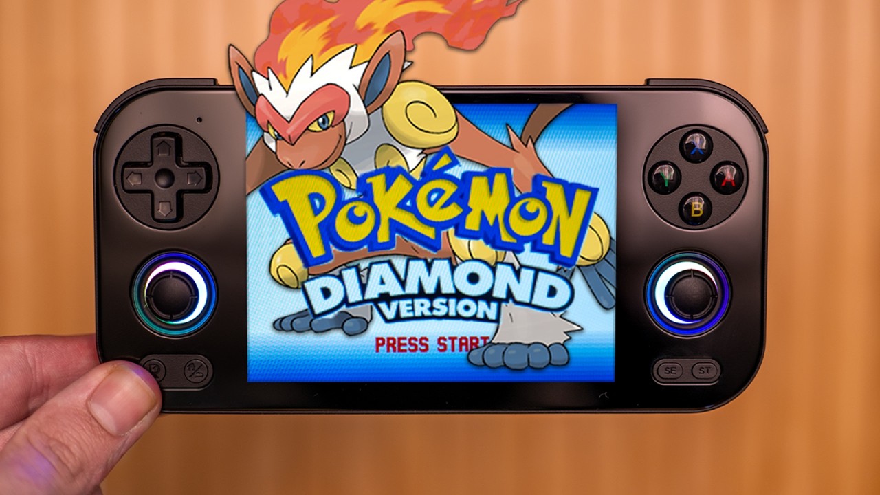 YouTube post by @DaveyG for LITNXT. Caption reads: 8 Things About The Stocky ANBERNIC RG 476H.