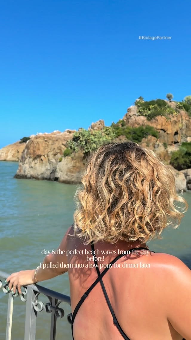 Instagram post by @sarah_louwho for Biolage. Caption reads: Here’s how I get the most out of my hairstyles....