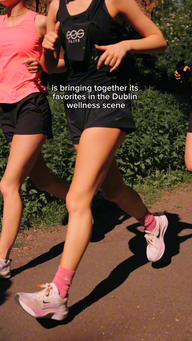 Instagram post by @happyfeetdublin for Vithit. Caption reads: [...] instead of our usual 5km run. Of course....