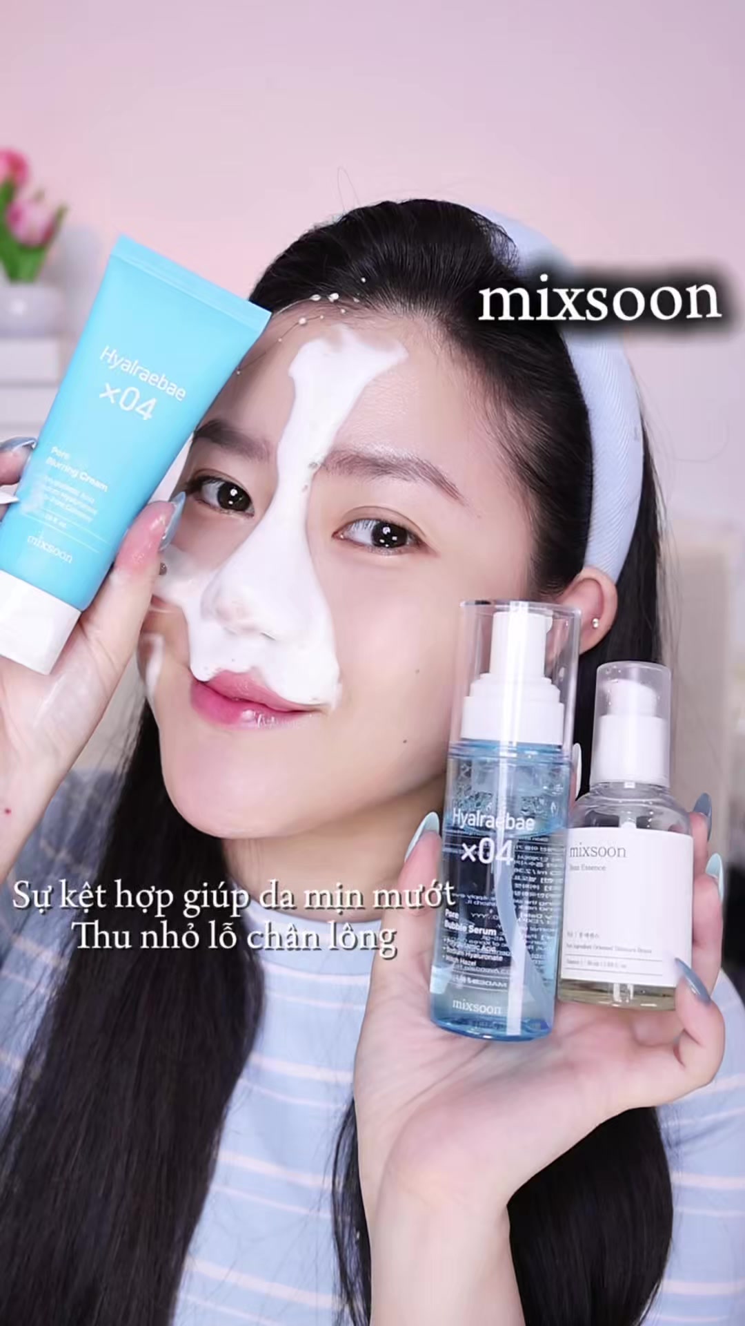TikTok post by @jesse2446 for mixsoon. Caption reads: [...] lỗ chân lông quá đơn giản 🥰 @mixsoon....