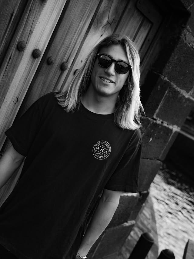 Instagram post by @hugobcn9 for RVCA. Caption reads: ❌CATMAN❌ @rvca_europe @rvcasurf @pukassurf....
