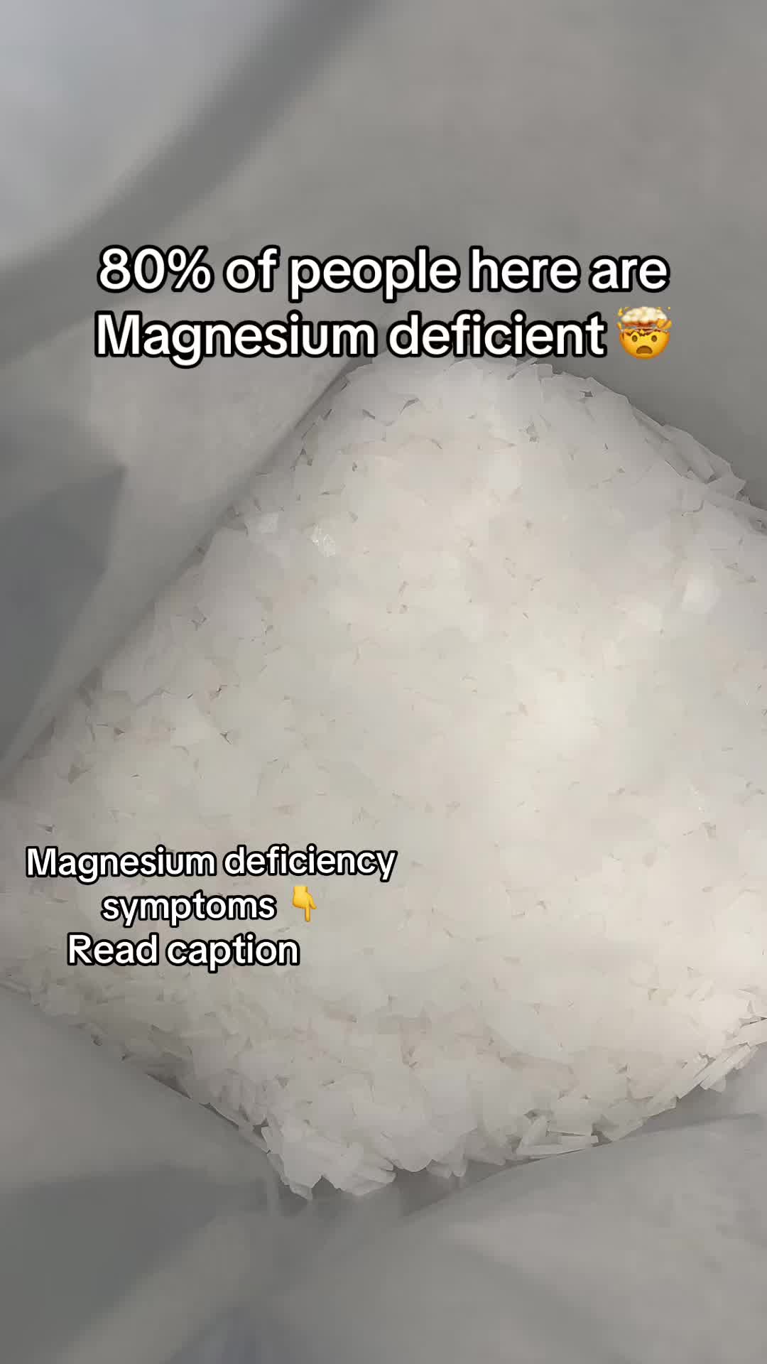 TikTok post by @barfootfarms82 for Enviromedica. Caption reads: Magnesium deficiency can show up in a lot of....