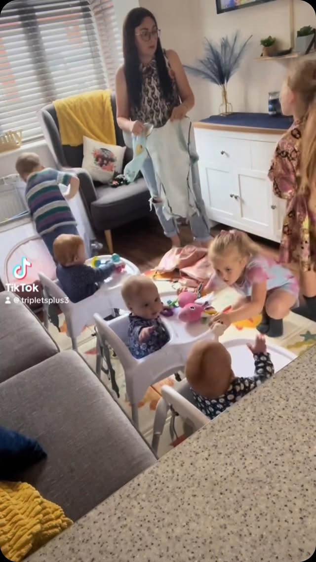 Instagram post by @triplets_plus_3 for My Little Piccolo. Caption reads: [...] enjoyed their piccolo snacks!....