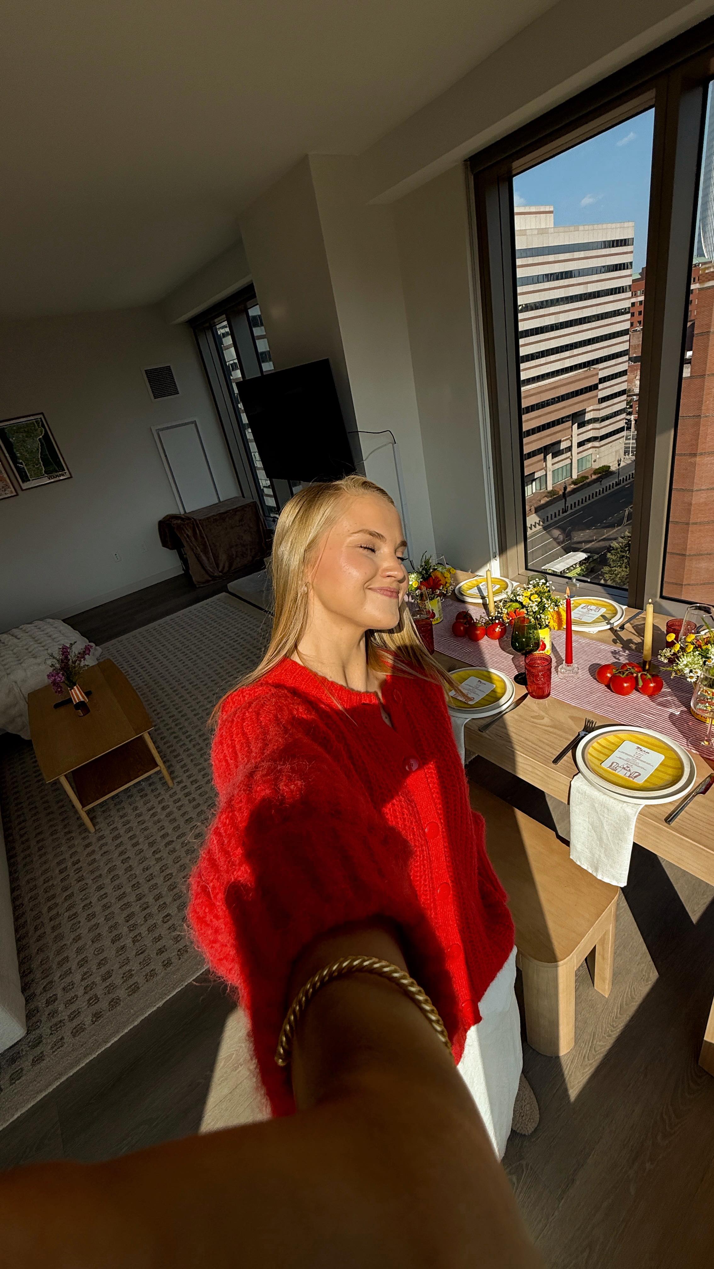 Instagram post by @munchinwithmaddie_ for Evite. Caption reads: an excellent way to exercise your free will....