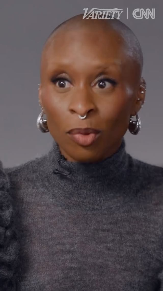 Instagram post by @cynthiaerivo for Variety. Caption reads: [...] adds, “A lovely human being as well.”

Watch....