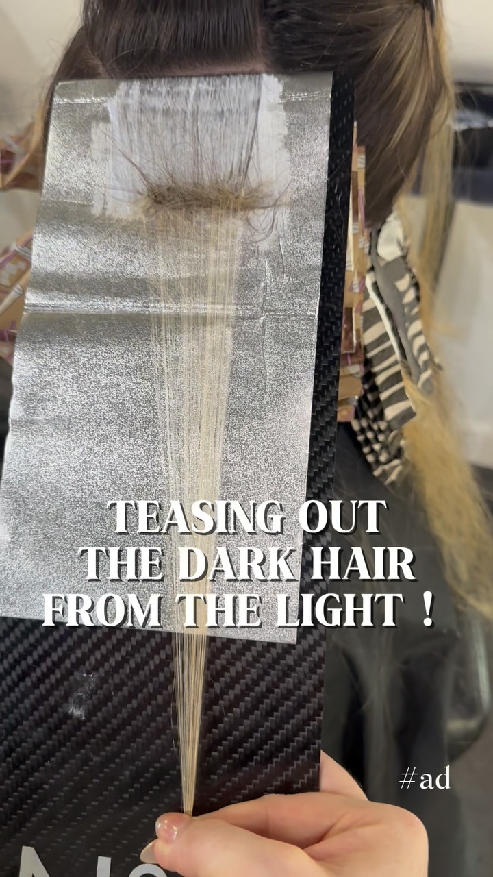 Instagram post by @artistic.aestheticss for Saloncentric. Caption reads: TEASING OUT THE DARK PIECES FROM THE LIGHT ! In....