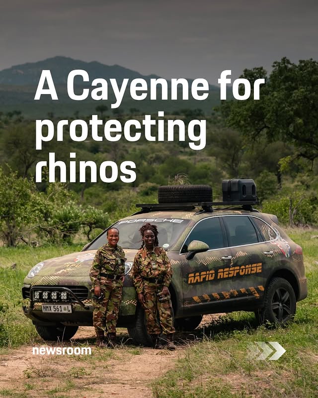 Instagram post by @theblackmambas for Porsche. Caption reads: Supporting the work of @theblackmambas, this....