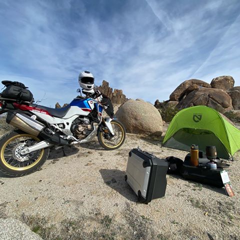 Instagram post by @scott.a.brady for Snow Peak. Caption reads: Less is more... One of the best exercises for....