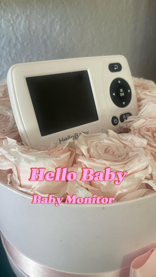 Instagram post by @selin.aydnli for HelloBaby. Caption reads: [...] baby monitor and camera from....