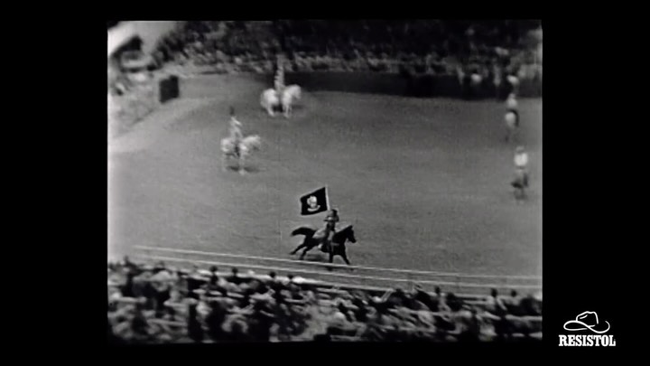 Instagram post by @prca_prorodeo for Resistol. Caption reads: Resistol is the Official Hat of the PRCA. [...].