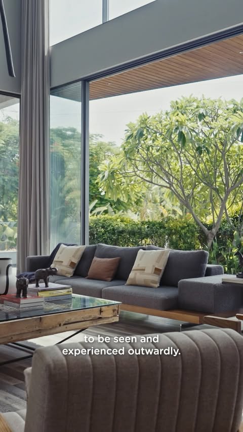 Instagram post by @artize.in for Architectural Digest. Caption reads: In the quiet interplay of light and shadow,....