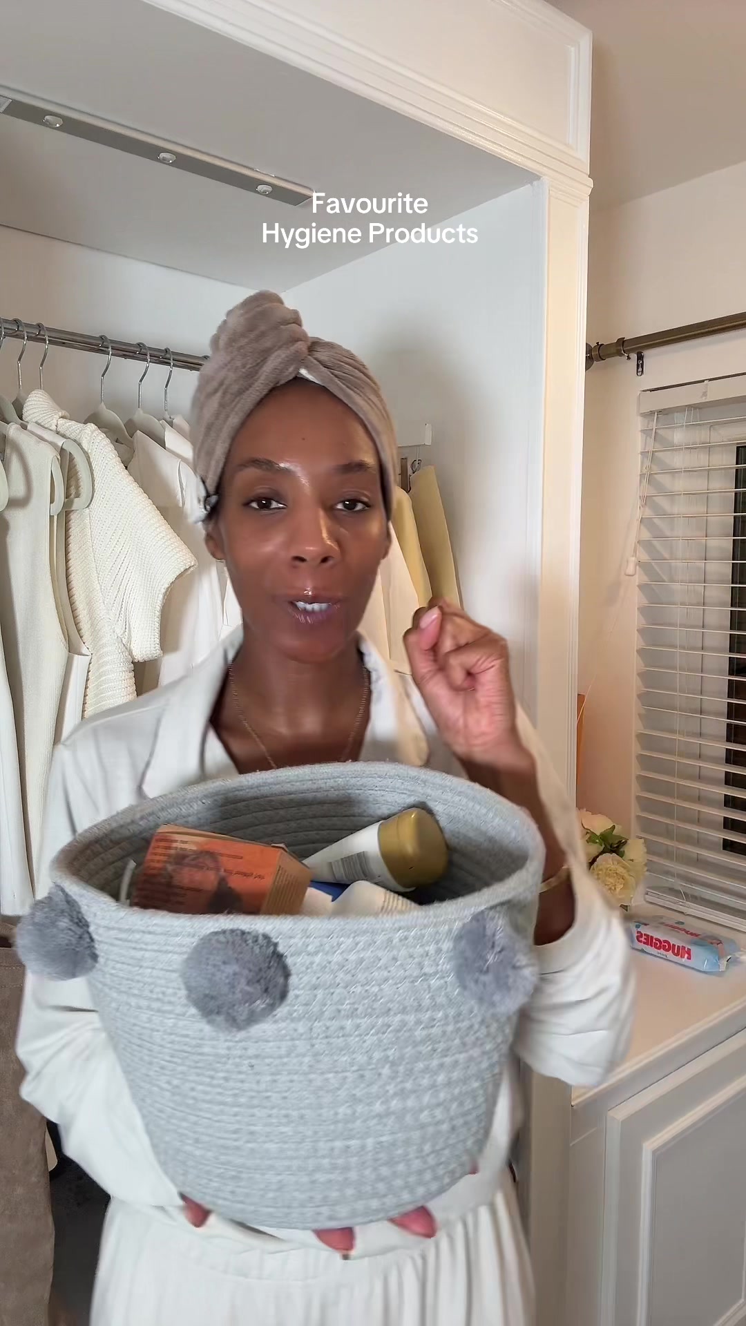 TikTok post by @kayemarie53 for Nivea. Caption reads: Hygiene products I never knew I needed  #fyp....