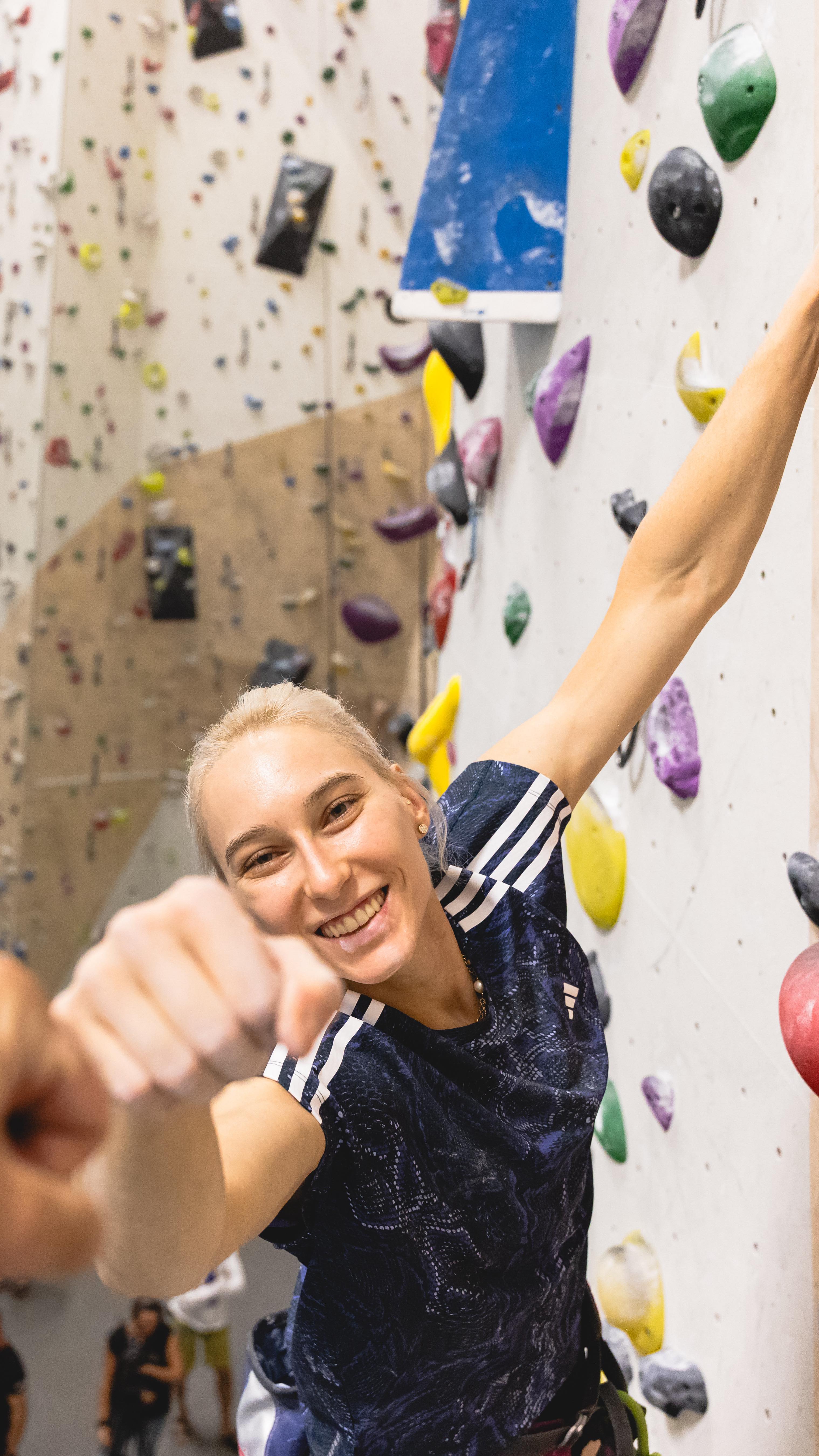 Instagram post by @janja_garnbret for Allianz. Caption reads: 24 hours to remember forever. ✨ If you are willing....