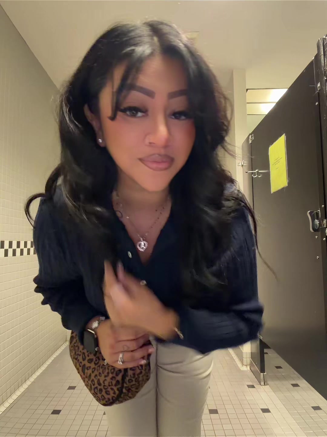 TikTok post by @_luvjjaa for Westbronco. Caption reads: [...] @Old Navy Shoes @Steve Madden Bag....