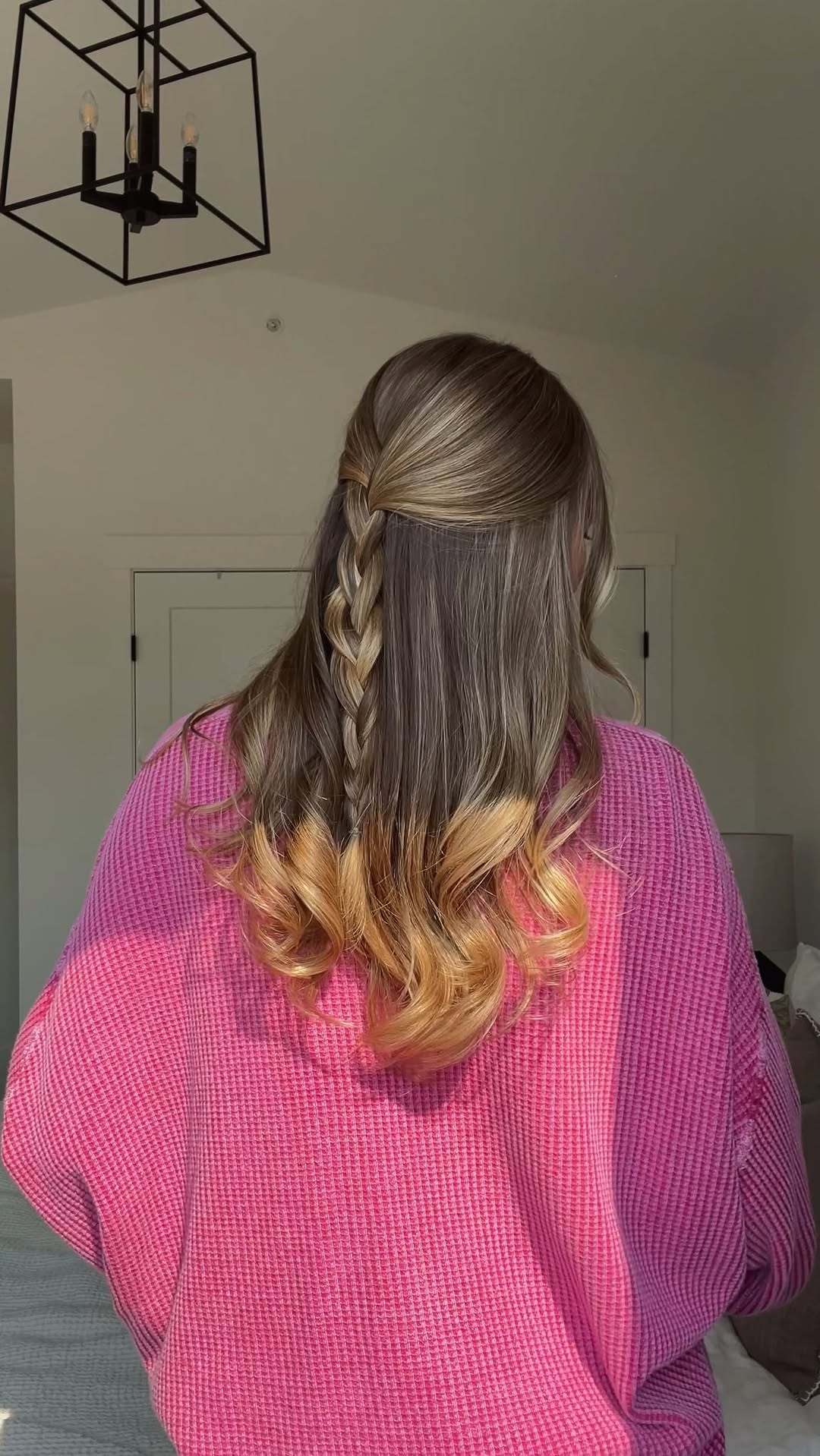 Instagram post by @mykenna for Biolage. Caption reads: Cute braid hairstyle for fall !! 🍂🍁✨ See all....