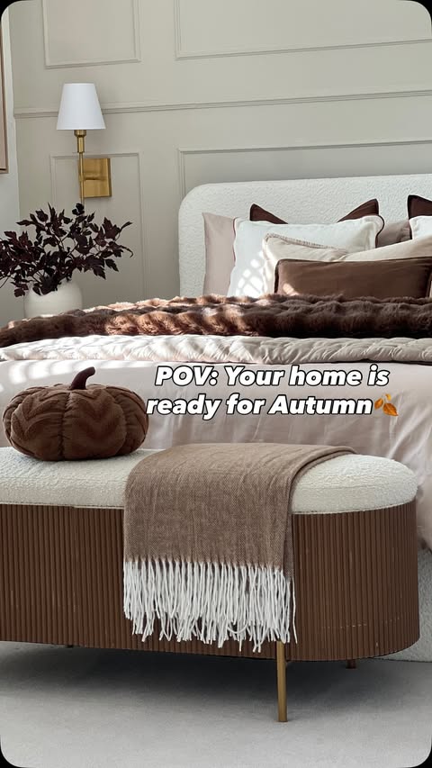 Instagram post by @homewith.mir for The Range. Caption reads: [...] most of this year’s autumn decor from....