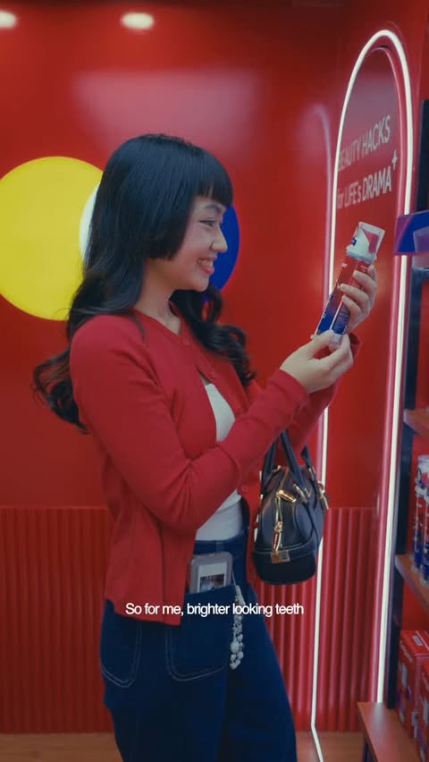 Instagram post by @ashantibandillo for Colgate. Caption reads: [...] 2026 with my little secret from @colgateph!....