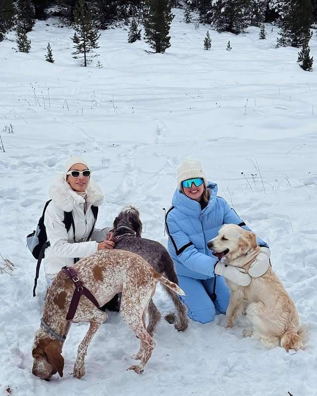 Instagram post by @chiaraferragni for Fusalp. Caption reads: [...] my dream life ❄️🐶❤️ Skisuit gifted by....
