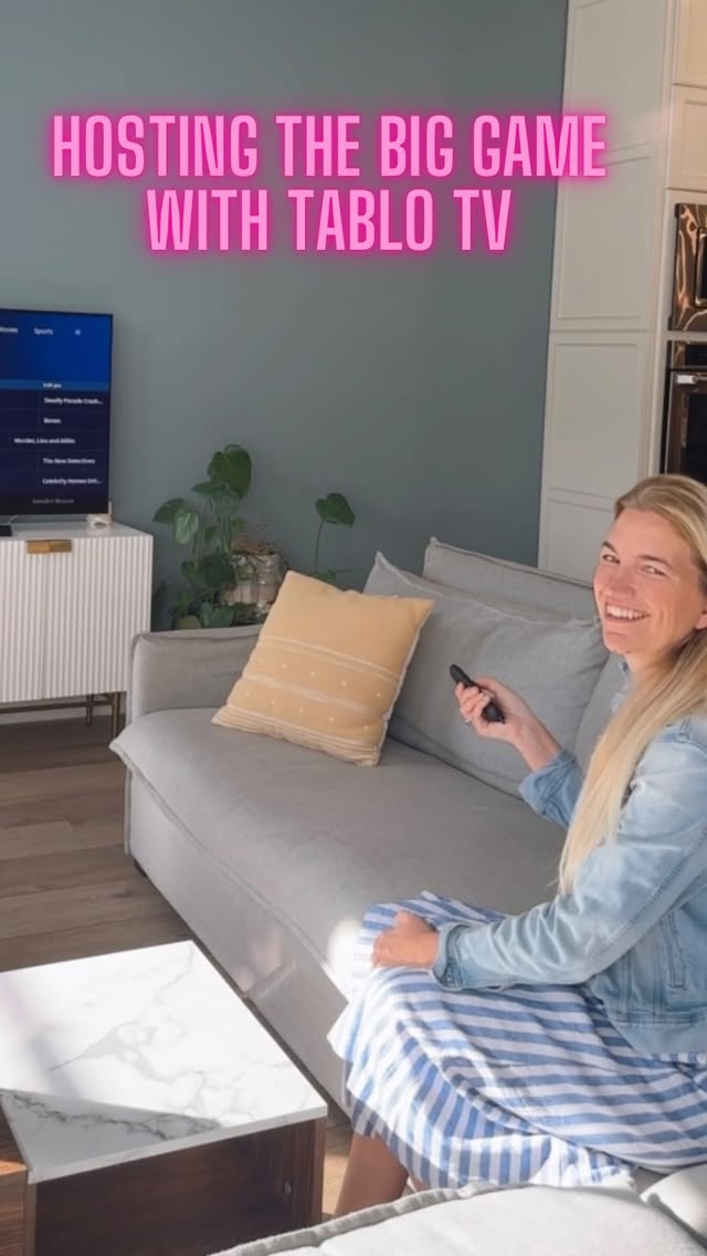 Instagram post by @raisingtwinboys for TabloTV. Caption reads: [...] ultimate Big Game party, all thanks to....