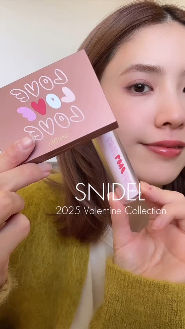 Instagram post by @miyu_mochizuki for SNIDEL BEAUTY. Caption reads: SNIDEL BEAUTY
2025 Valentine Collection....