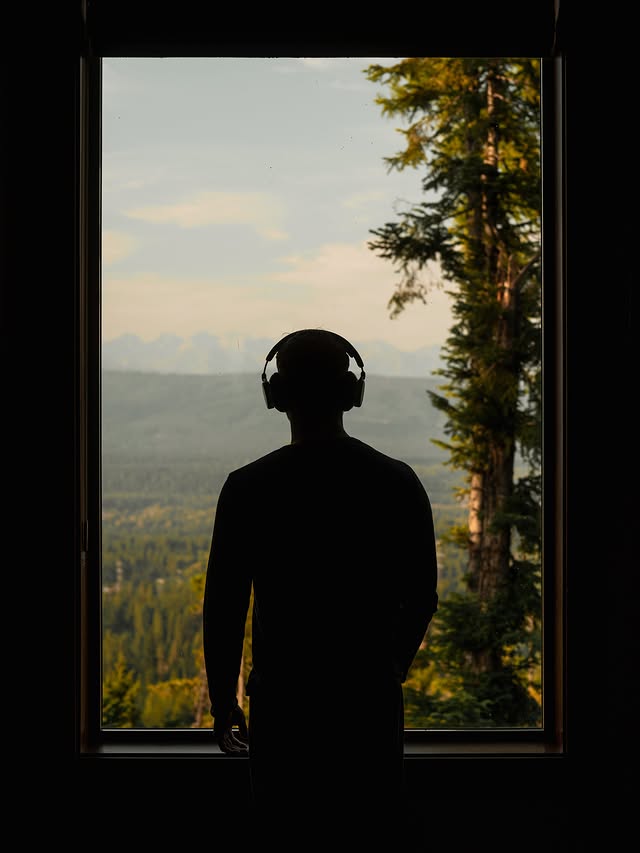Instagram post by @michaelkagerer for Bang & Olufsen. Caption reads: [...] to adventures far from home. 🎧 @bangolufsen....