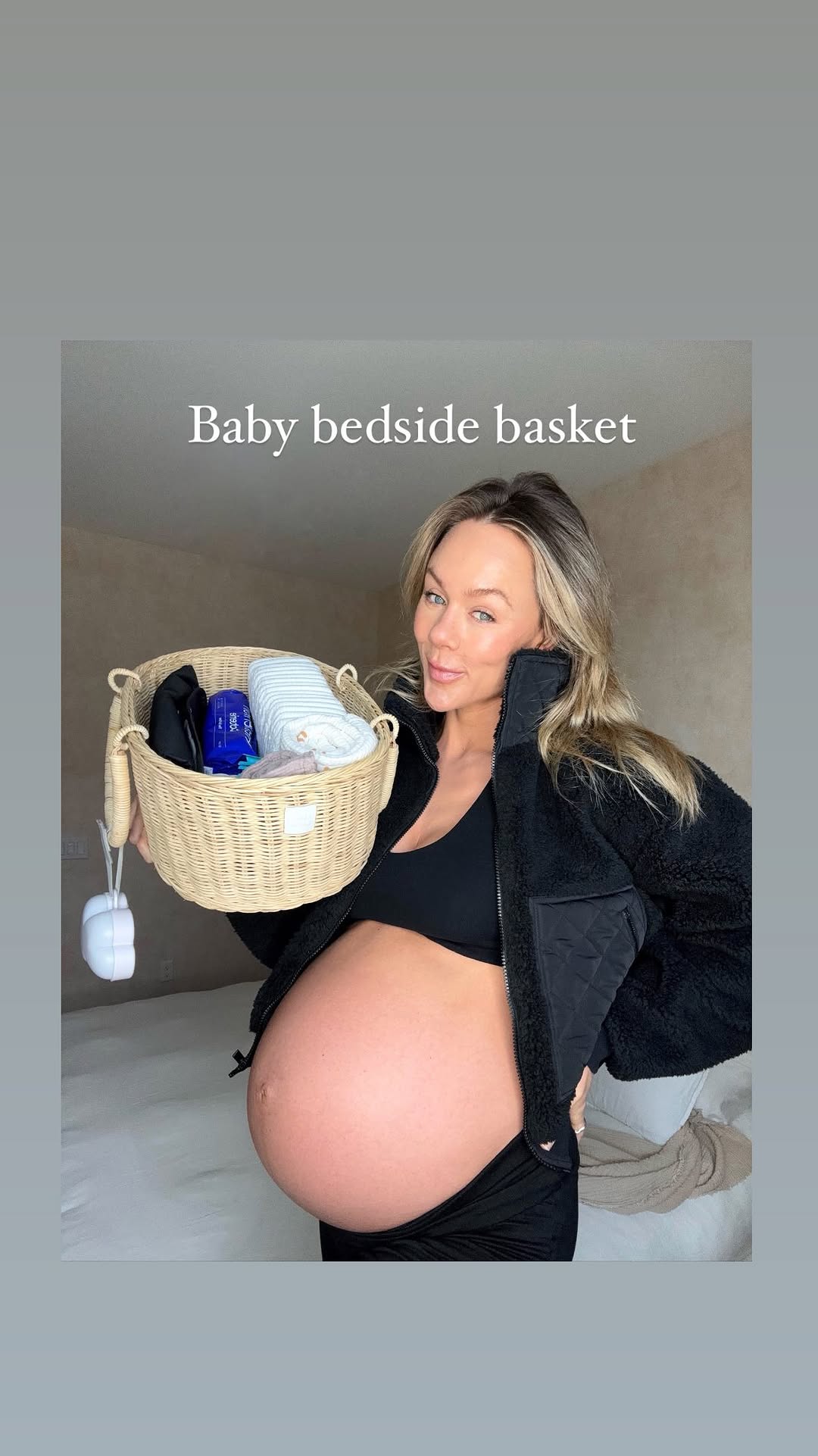 Instagram post by @celestethomas for Sky Organics. Caption reads: 2nd time mama wisdom 🙏🏼 All nontoxic baby and....