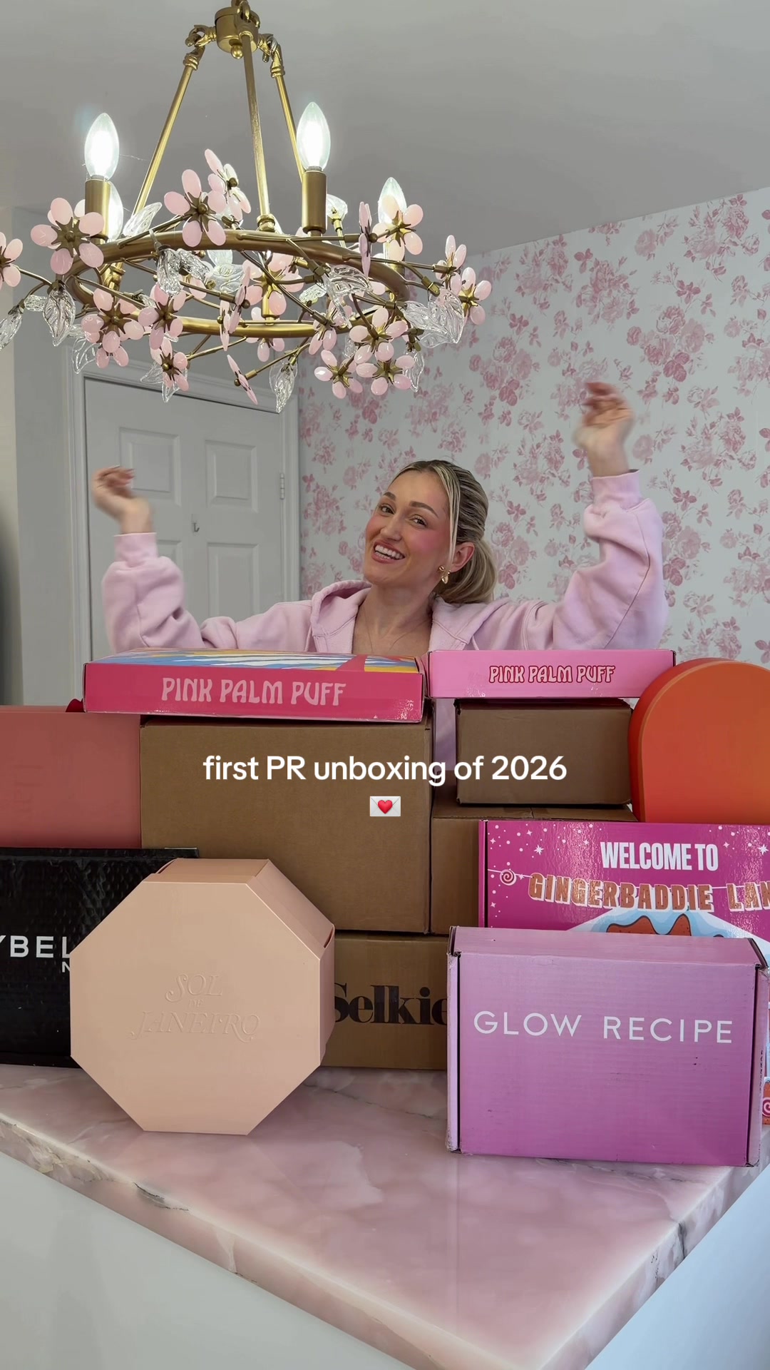 TikTok post by @the.princess.mini for Glow Recipe. Caption reads: [...] thank you to @Selkie @Sol de Janeiro @Glow....