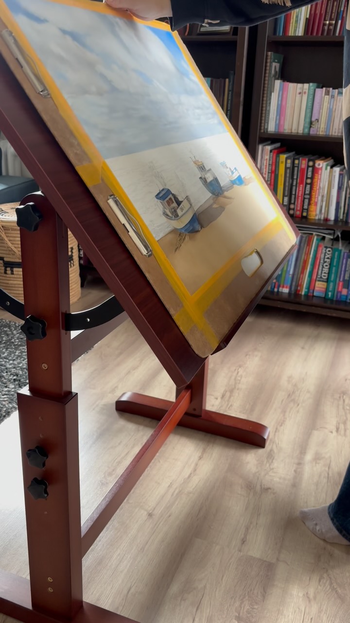 Instagram post by @byannabogusz for MEEDEN ART. Caption reads: Alright, I’m officially part of the club! 🤎 This....